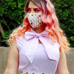 RETROLICIOUS COTTON CANDY CELEBRATE BOW TOP