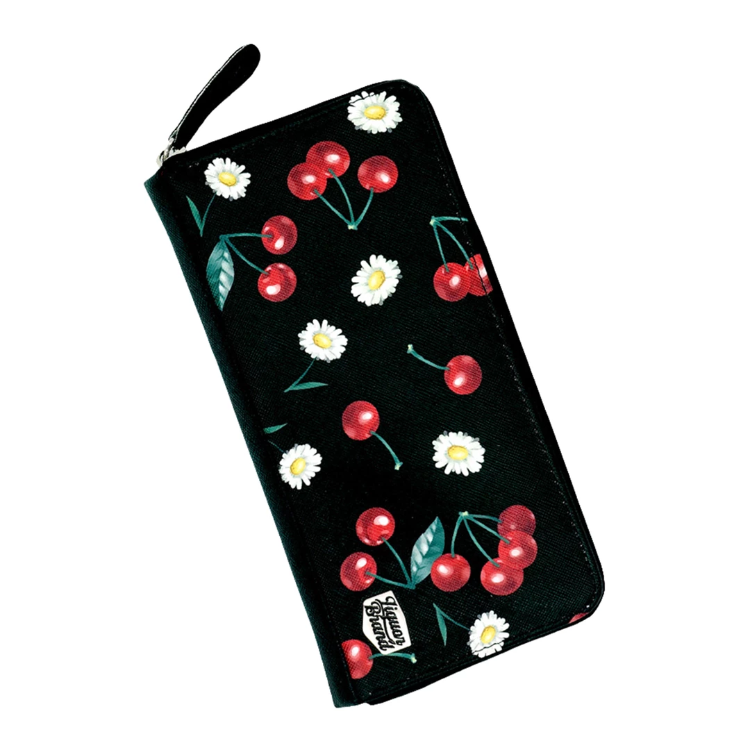 Brand new ๐ Accessories LIQUORBRAND CHERRY DAISY WALLET BLACK ๐ 4 Accessories LIQUORBRAND CHERRY DAISY WALLET BLACK