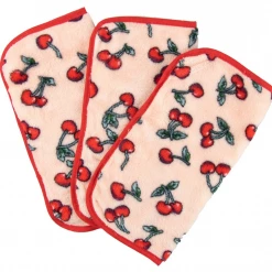 None Lifestyle CHERRY PRINT MAKE UP REMOVING CLOTHS