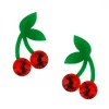 Vinca CHERRY CRYSTAL STUD EARRINGS Accessories