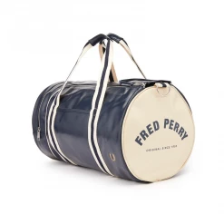 FRED PERRY CLASSIC BARREL BAG NAVY/ECRU Accessories
