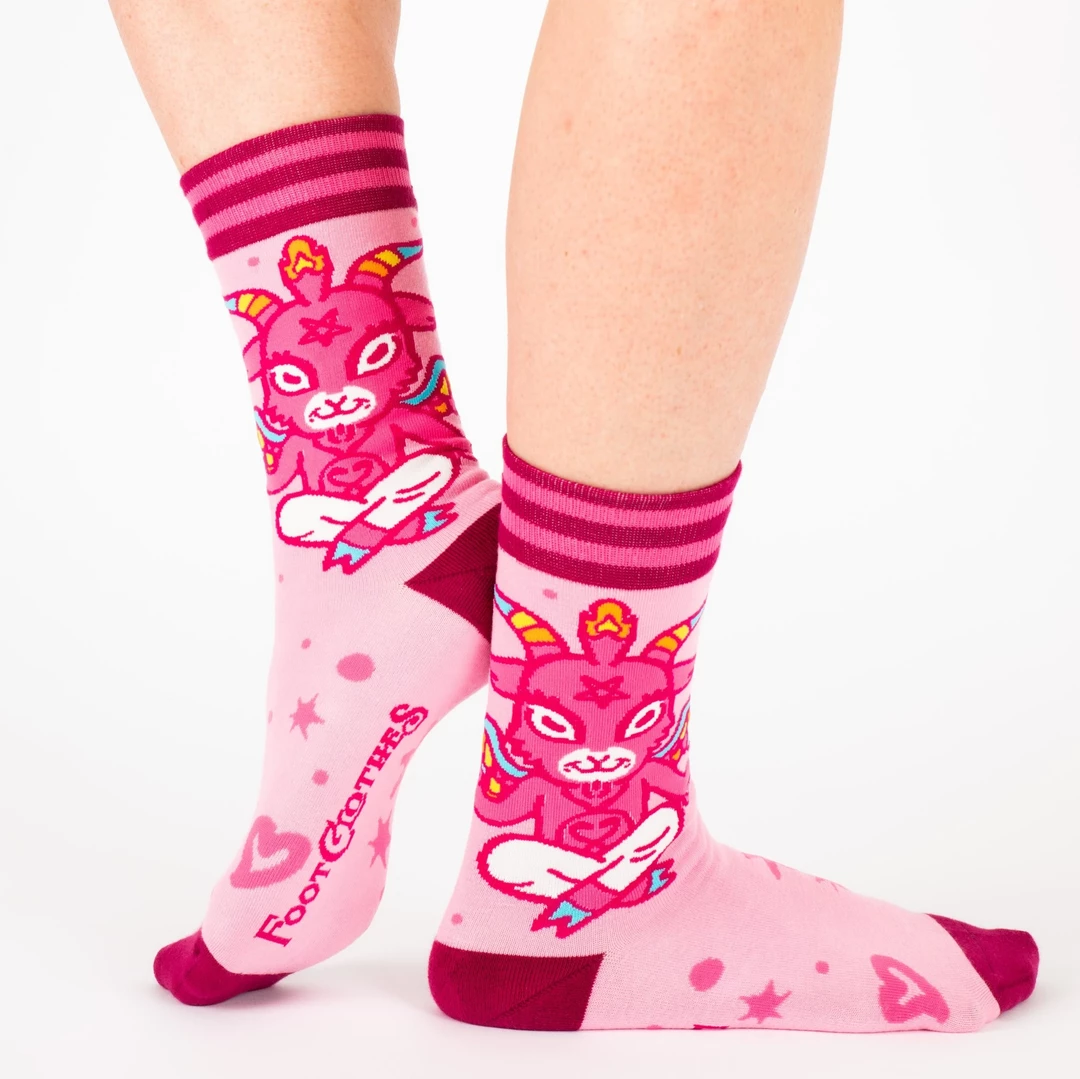 Buy π― Back In Stock FOOTCLOTHES CUTE BAPHOMET GOAT 𧦠SOCKS π€© 4 Back In Stock FOOTCLOTHES CUTE BAPHOMET GOAT SOCKS