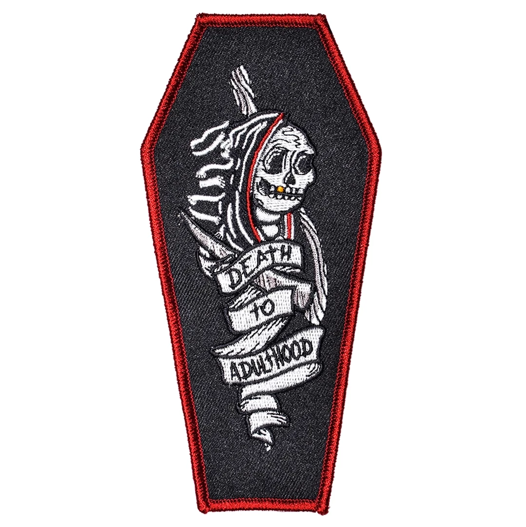 Outlet 🥰 OXFORD PENNANT DEATH TO ADULTHOOD EMBROIDERED PATCH 😉 3 OXFORD PENNANT DEATH TO ADULTHOOD EMBROIDERED PATCH