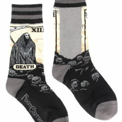 FOOTCLOTHES DEATH TAROT CARD CREW SOCKS Back In Stock