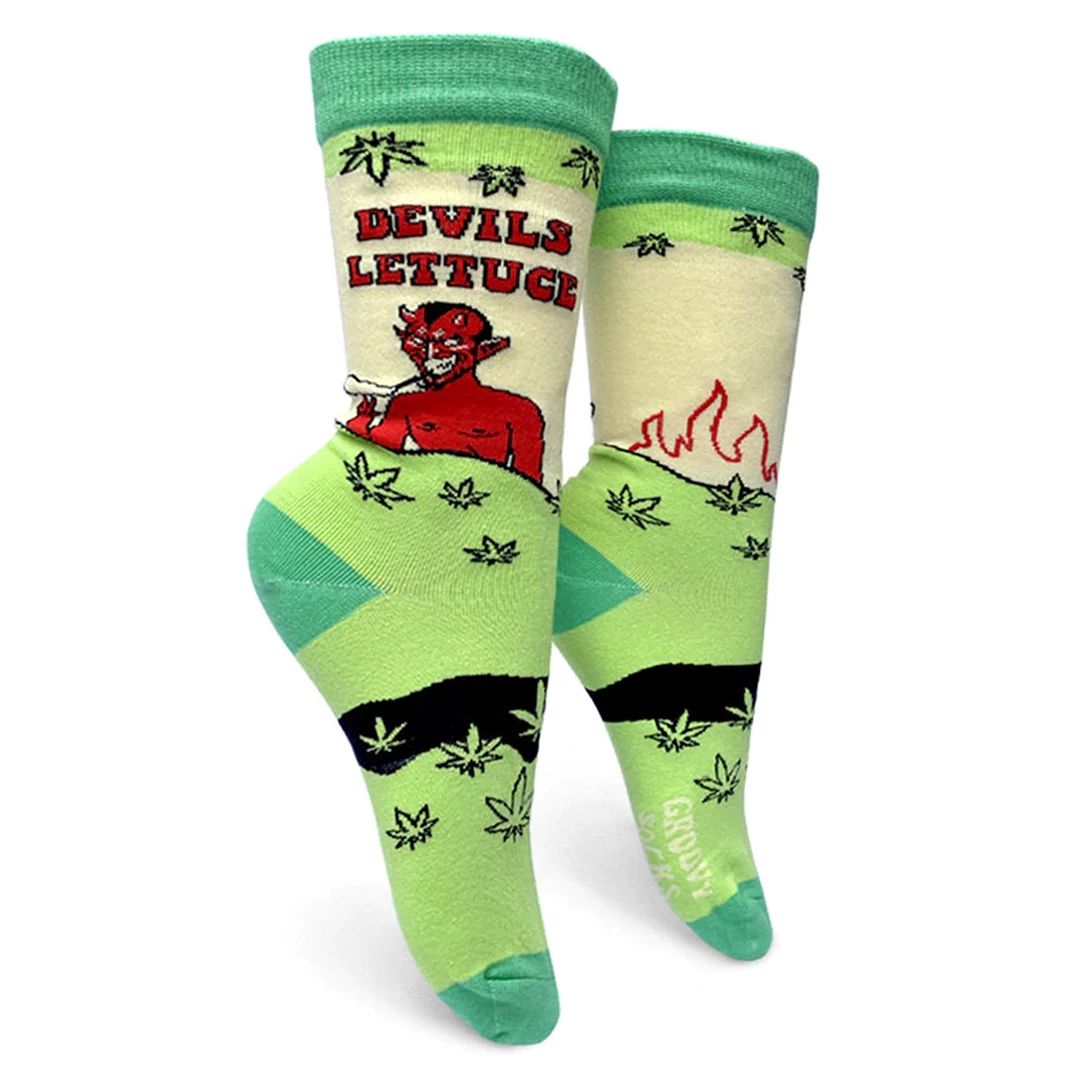 Best reviews of โ๏ธ Groovy Things Co. GROOVY THINGS CO DEVIL'S LETTUCE ๐ฉ WOMENS CREW ๐งฆ SOCKS โจ 5 Groovy Things Co. GROOVY THINGS CO DEVIL'S LETTUCE WOMENS CREW SOCKS