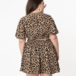 Budget 😉 UNIQUE VINTAGE LEOPARD PRINT DOTTIE CROP TOP Shop Sour+Plus 👍 8 UNIQUE VINTAGE LEOPARD PRINT DOTTIE CROP TOP Shop Sour+Plus