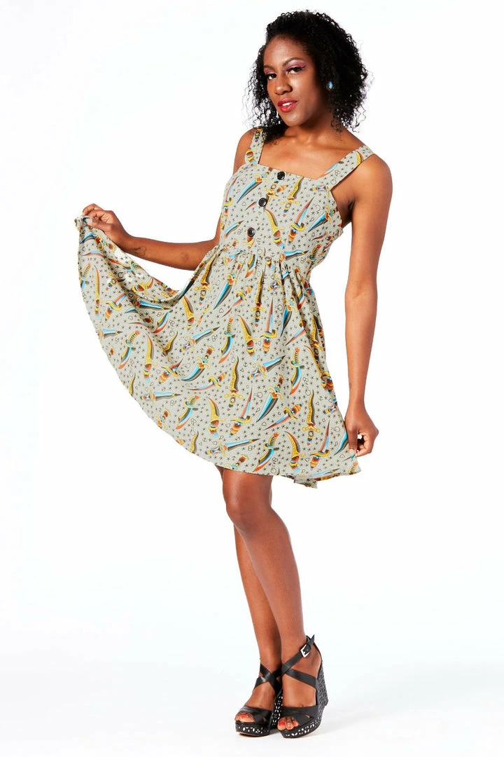 Buy 🎉 SOURPUSS DAGGERS GAUZY 👗 DRESS 🥰 6 SOURPUSS DAGGERS GAUZY DRESS