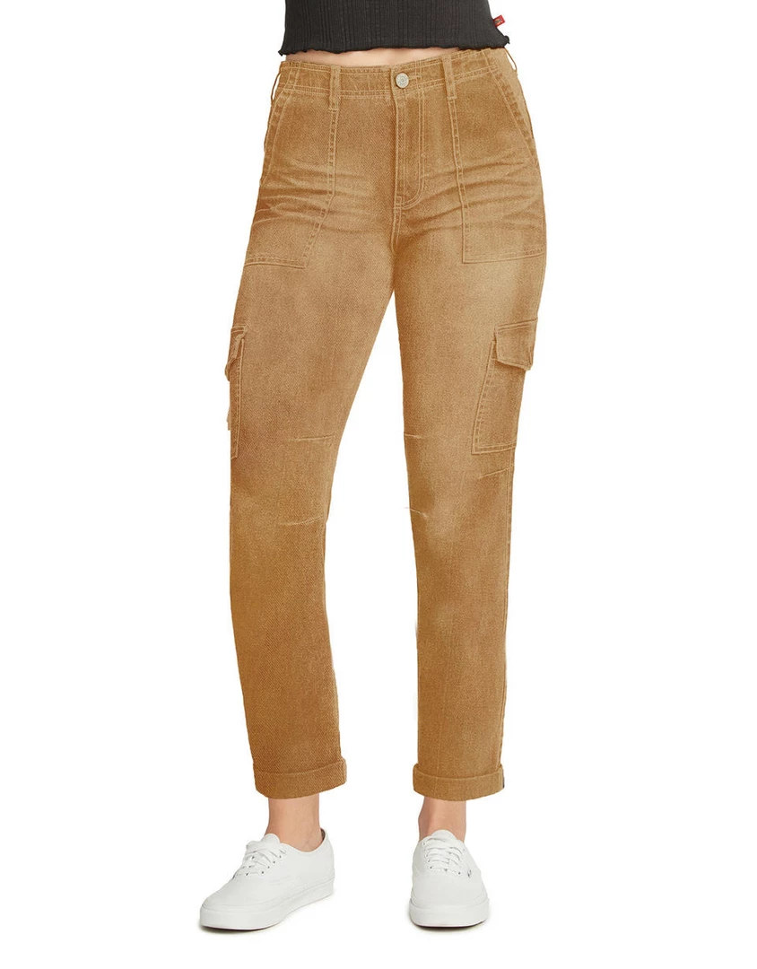 New 😉 Apparel DICKIES GIRL ROLL CUFF CARGO PANTS BROWN 🥰 4 Apparel DICKIES GIRL ROLL CUFF CARGO PANTS BROWN