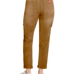 New 😉 Apparel DICKIES GIRL ROLL CUFF CARGO PANTS BROWN 🥰 7 Apparel DICKIES GIRL ROLL CUFF CARGO PANTS BROWN