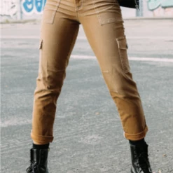 Apparel DICKIES GIRL ROLL CUFF CARGO PANTS BROWN