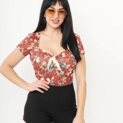 UNIQUE VINTAGE EASY BREEZY BENGALINE SHORTS BLACK Ghouls Just Wanna Have Sun