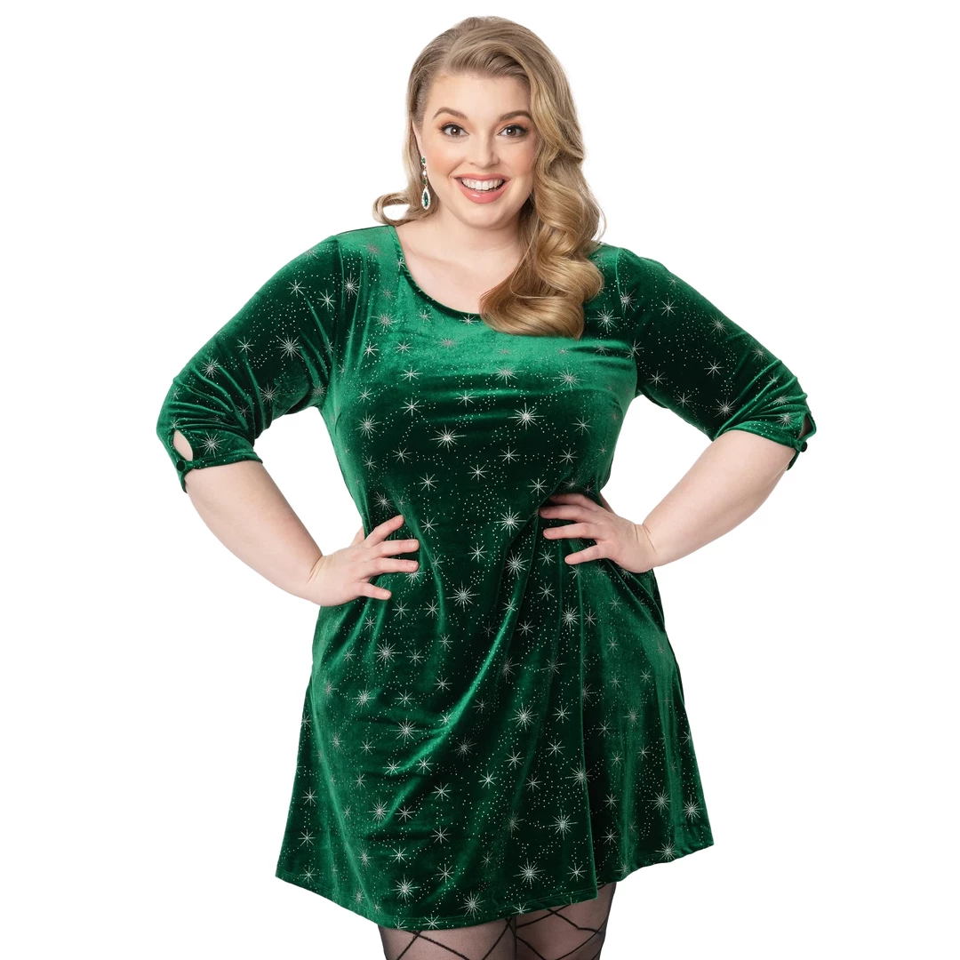 Deals โ SMAK PARLOUR EMERALD VELVET & SILVER STARBURST COSMIC SHIFT ๐ DRESS Shop Sour+Plus โ๏ธ 3 SMAK PARLOUR EMERALD VELVET & SILVER STARBURST COSMIC SHIFT DRESS Shop Sour+Plus