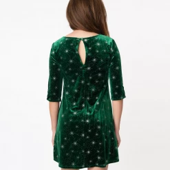 Deals โ SMAK PARLOUR EMERALD VELVET & SILVER STARBURST COSMIC SHIFT ๐ DRESS Shop Sour+Plus โ๏ธ 11 SMAK PARLOUR EMERALD VELVET & SILVER STARBURST COSMIC SHIFT DRESS Shop Sour+Plus