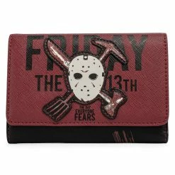 LOUNGEFLY FRIDAY THE 13TH JASON MASK TRIFOLD WALLET