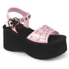 Budget ๐ DEMONIA SPIDER BUCKLE PLATFORM ANKLE STRAP ๐ฉด SANDALS PINK HOLO ๐ 2 DEMONIA SPIDER BUCKLE PLATFORM ANKLE STRAP SANDALS PINK HOLO