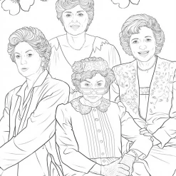 None THE ART OF COLORING: THE GOLDEN GIRLS COLORING BOOK Lifestyle
