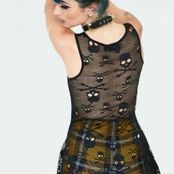 JAWBREAKER GRAVEYARD SKULLS MESH-BACK TANK TOP Apparel