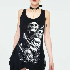 JAWBREAKER GRAVEYARD SKULLS MESH-BACK TANK TOP Apparel