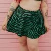 What's New SOURPUSS GREEN ZEBRA SWIM SKIRT