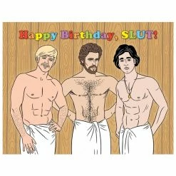 None Lifestyle HAPPY BIRTHDAY SLUT GREETING CARD