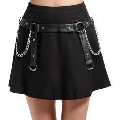 Tripp NYC Shop Sour+Plus TRIPP BLACK HARNESS CHAIN SKIRT