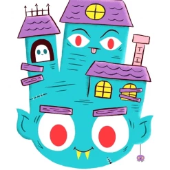 JELLYKOE HOME SWEET HAUNTED HOME PRINT Homewares