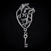 Accessories ECTOGASM GOTHIC ANATOMICAL HEART ENAMEL PIN