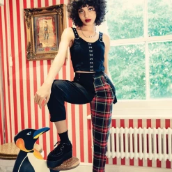 Shop Sour+Plus HELL BUNNY HEATHER PANTS