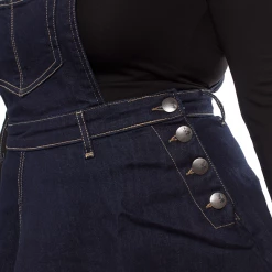 Flash Sale ✨ HELL BUNNY DAKOTA DENIM PINAFORE 👗 DRESS 🌟 9 HELL BUNNY DAKOTA DENIM PINAFORE DRESS