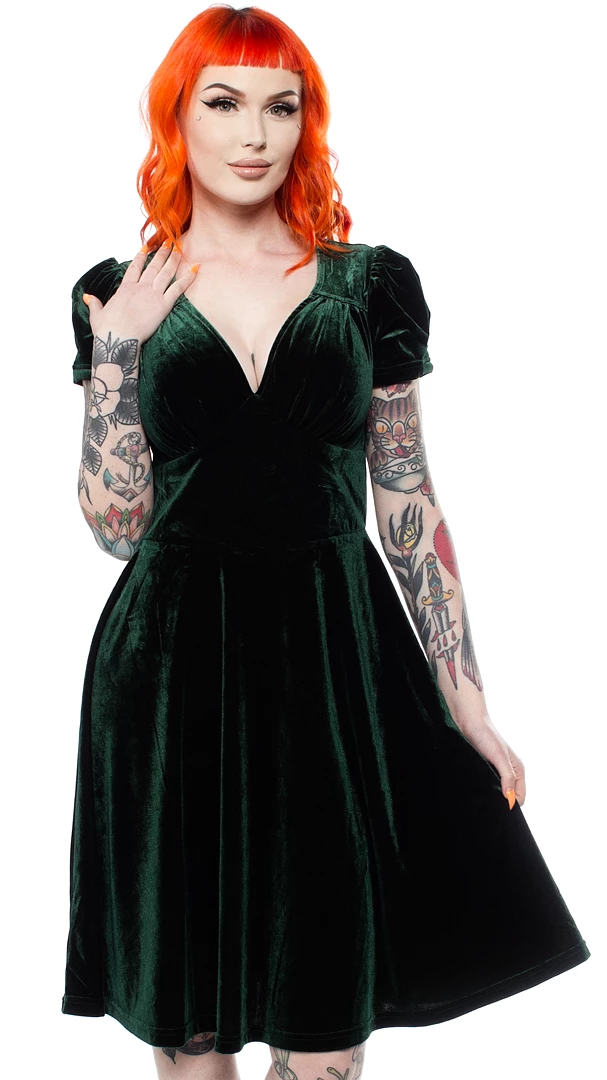 Cheapest ๐ฅฐ HELL BUNNY NEW JOANNE ๐ DRESS GREEN Shop Sour+Plus ๐ 3 HELL BUNNY NEW JOANNE DRESS GREEN Shop Sour+Plus