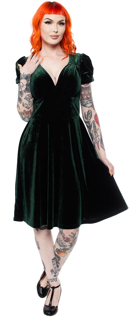 Cheapest ๐ฅฐ HELL BUNNY NEW JOANNE ๐ DRESS GREEN Shop Sour+Plus ๐ 4 HELL BUNNY NEW JOANNE DRESS GREEN Shop Sour+Plus