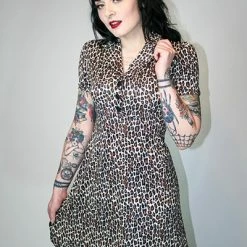 SOURPUSS LEOPARD ROSIE DRESS