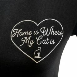 None Shop Sour+Plus KITTEES HOME IS WHERE MY CAT IS TEE