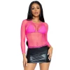 Brand new ๐งจ None LONG SLEEVE INDUSTRIAL FISHNET TOP HOT PINK ๐ 1 None LONG SLEEVE INDUSTRIAL FISHNET TOP HOT PINK