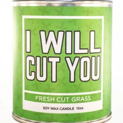None I WILL CUT YOU SOY WAX CANDLE Homewares