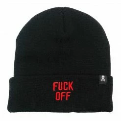 Shop Sourpuss SOURPUSS F*CK OFF KNIT HAT