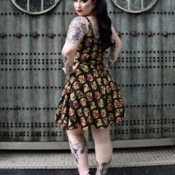 Neon Dreams SOURPUSS TINY TIKI CAMI SKATER DRESS