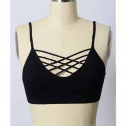 None CALISTA STRAPPY BRALETTE BLACK