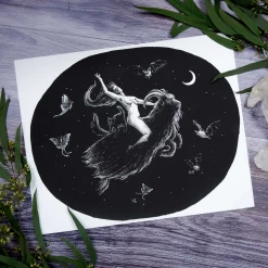 Homewares CAT COVEN INTO THE NIGHT PRINT