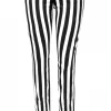 Tripp NYC TRIPP BLK/WHT STRIPED HIGH WAIST PANTS