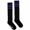 SOURPUSS PUMPKIN KNEE SOCKS BLACK/PURPLE