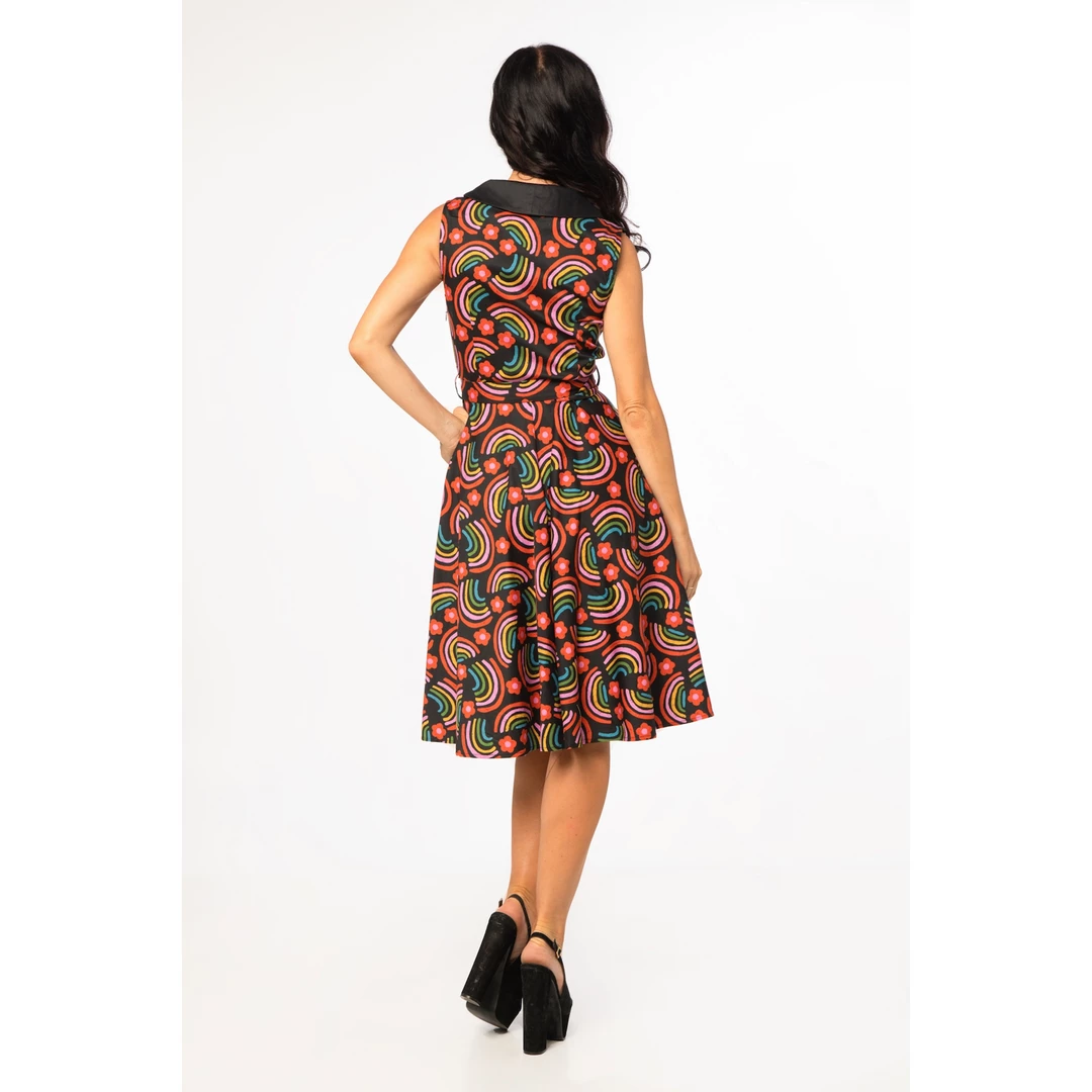 Cheap ๐ MISS LULO RAINBOWS JANI SWING ๐ DRESS ๐งจ 6 MISS LULO RAINBOWS JANI SWING DRESS