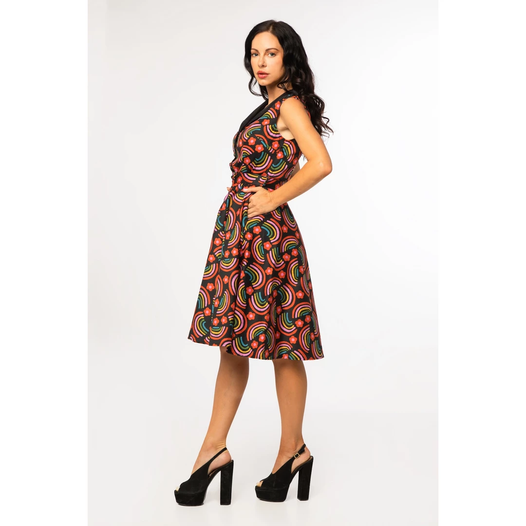 Cheap ๐ MISS LULO RAINBOWS JANI SWING ๐ DRESS ๐งจ 5 MISS LULO RAINBOWS JANI SWING DRESS