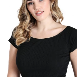 Shop Sour+Plus HELL BUNNY KIMMIE TOP BLACK