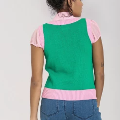 HELL BUNNY KITSCH DAISY SWEATER VEST