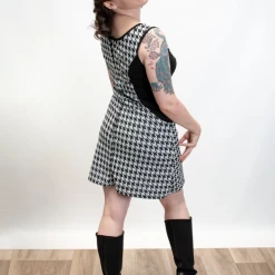 Shop Sour+Plus HEART OF HAUTE MANDIE HOUNDSTOOTH DRESS