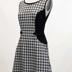Shop Sour+Plus HEART OF HAUTE MANDIE HOUNDSTOOTH DRESS