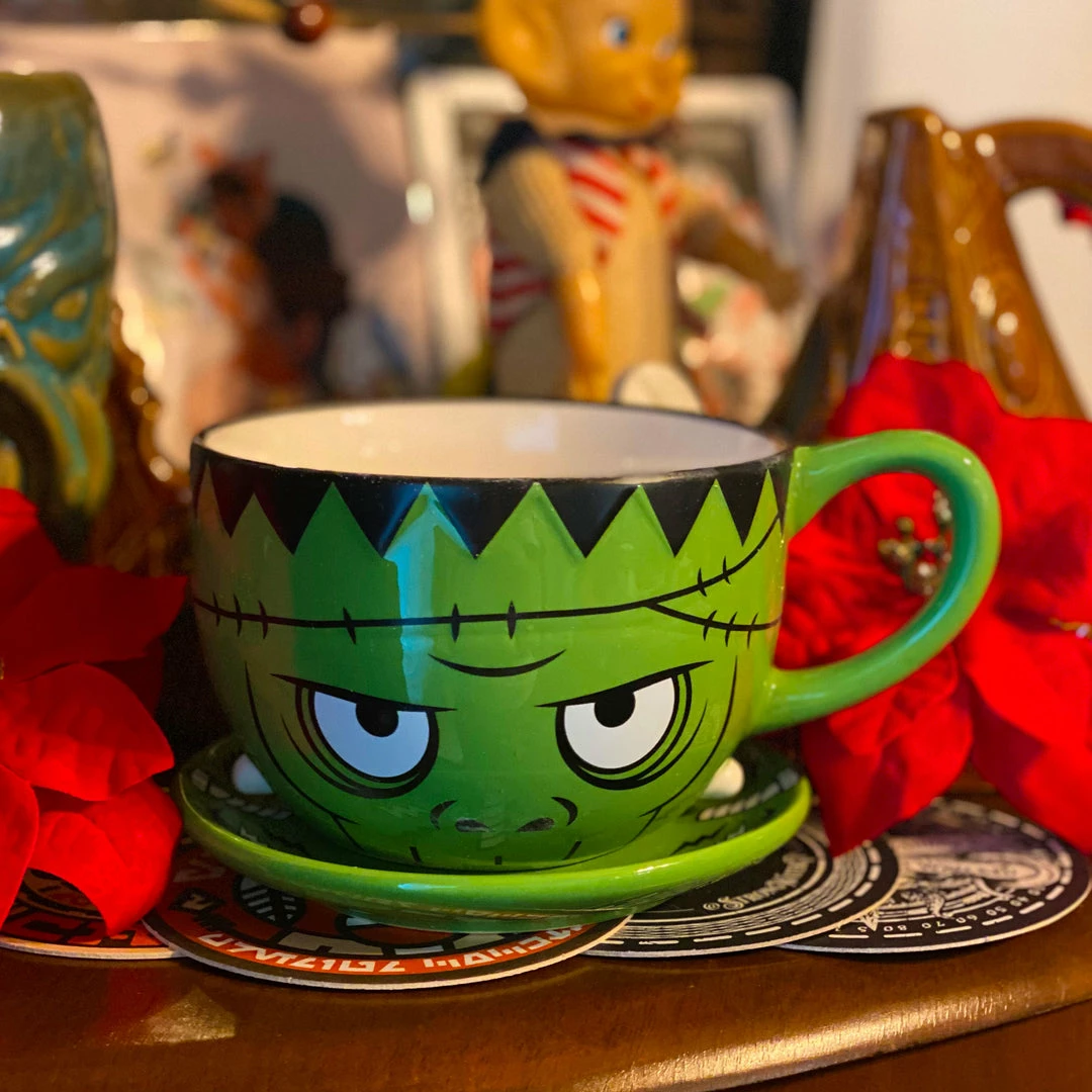 Coupon 🎁 SOURPUSS MONSTER TEA SET Haunted Homewares 🥰 3 SOURPUSS MONSTER TEA SET Haunted Homewares