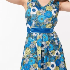 New 🎁 Shop Sour+Plus SMAK PARLOUR MOD FLORAL TOTALLY RADICAL FIT & FLARE 👗 DRESS 🔥 14 Shop Sour+Plus SMAK PARLOUR MOD FLORAL TOTALLY RADICAL FIT & FLARE DRESS