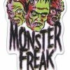 RETRO A GO GO MONSTER FREAK VINYL STICKER